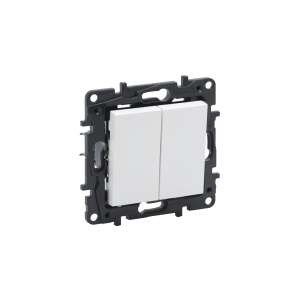Legrand Niloé Step 105 întrerupător dublu alb 10AX - Legrand Intrerupatoare