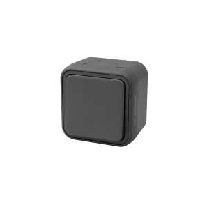 Intreruptor unipolar Commel, exterior, antracit, IP55 - Intrerupatoare