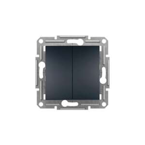 Schneider Electric Asfora Kettős Nyomógomb - Antracit 101128887 - Schneider Villanykapcsoló