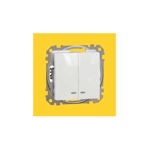 Schneider Sedna Csillárkapcsoló - Fehér - 10AX 101129023 - Schneider