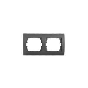 Ramă orizontală Kanlux LOGI pentru 2 module, grafit - Rame pentru întrerupătoare