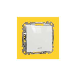 Schneider Sedna Keresztkapcsoló - Fehér - Kék Jelzőfény 101130014 - Schneider