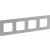 Legrand Niloe Step - cadru cvadruplu 4x - culoare aluminiu 863394 101130974