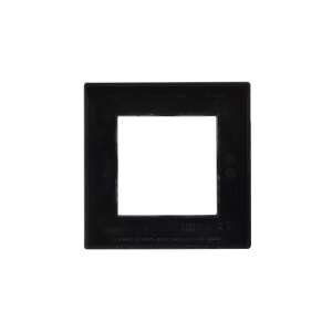 Cadru Legrand Niloé Step pentru 1 modul, negru, vedere frontală - Rame pentru întrerupătoare