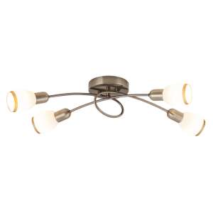 Rábalux Elite spot 4-es spot mennyezeti lámpa bronz lámpatest 5973, modern mennyezeti lámpa 4 izzóval, bronz színben - Rábalux