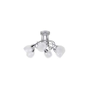 Rábalux Dave 6 ágú króm mennyezeti lámpa üvegburával - Rábalux