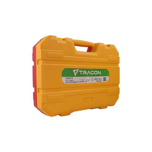 Tracon 9 db-os szigetelt gyűrűs kulcs készlet, 1000V, CSSET9