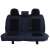 Fiat Stilo Nemesis méretre szabott üléshuzatok, kék és fekete, csak a hátsó ülésekre