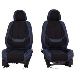 Renault Thalia Nemesis üléshuzat garnitúra, kék és fekete színben, csak az első ülésekre - Autó üléshuzat