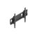 Angled view of Edbak PWB2 black TV wall mount