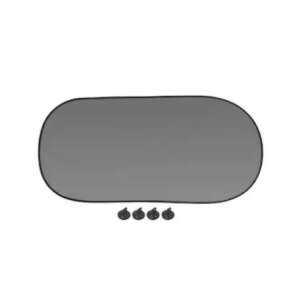 Autó hátsó szélvédő napellenző, 50cm x 100cm, fekete háló, 4 szívókorong - Szélvédő takaró