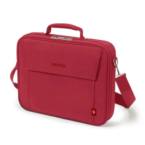 DICOTA Eco 17.3 inch laptop bag with shoulder strap, red