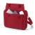 Dicota Eco Multi BASE laptop bag, red, open, showing interior compartments