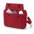 Dicota Eco Multi BASE laptop bag, red, open, showing interior compartments