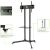 Techly mobile TV stand features: heavy duty casters, VESA