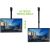 Adjustable height Techly ceiling TV mount with TVs