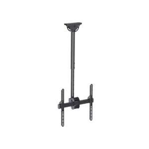 Techly TV ceiling mount, black, adjustable height, tilt and swivel - TV Stand and Wall Mount