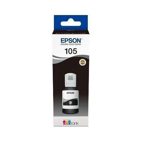 Epson 105 T00Q140 Schwarze Tintenflasche, 140ml, Original, für EcoTank Drucker