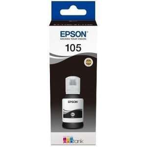 Epson 105 T00Q140 Čierna atramentová fľaša, 140ml, originálna, pre EcoTank tlačiarne - Epson