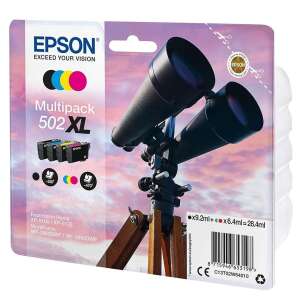 Epson 502XL Multipack Wkładów Z Tuszem, 4-pak, Czarny, Cyjan, Magenta, Żółty, 28,4 ml - Epson