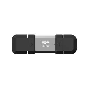 SP 128GB Pendrive, conector dublu, tip A și tip C, argintiu - Silicon Power