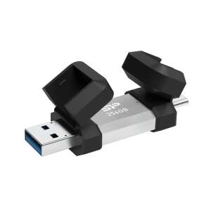 SP 256GB Pendrive USB z złączami Typ-A i Typ-C, srebrny - Silicon Power