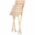 Springos folding wooden chair, folded