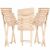Springos folding wooden balcony set, chairs and table
