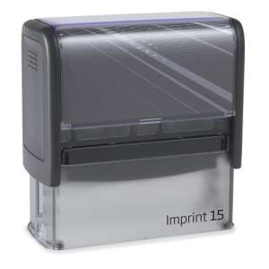 Trodat Imprint 8915 önfestékező bélyegző, fekete, fekete párnával - Irodai bélyegző