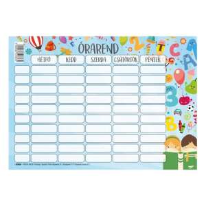 Iskolai Órarend Tervező - Fantáziadús Illusztrációkkal - 16,5x11,7 cm