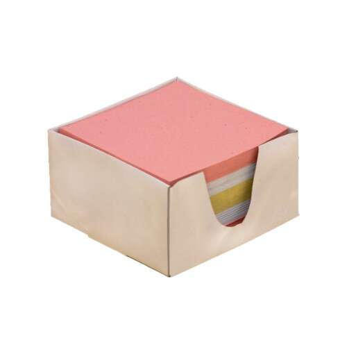 Színes ragasztós cetlik dobozban, 9x9x4,5 cm