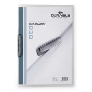 Durable Duraswing A4 klipes mappa, 30 lap, szürke - Durable