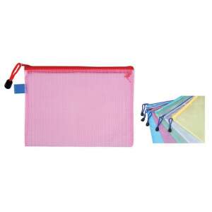 Husa de documente din plasă roz cu fermoar, marcă Centrum, 23,3x17 cm - Huse de protecţie acte