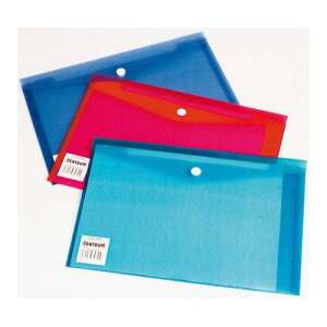 Centrum Plic A/4 din plastic cu închidere cu buton, culori asortate - Huse de protecţie acte
