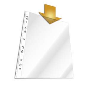 Durable A/4 50 mikron víztiszta lefűzhető tasak, 10 db/csomag - Durable