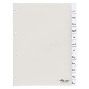 Durable 6810 A4 1-12 hónapos elválasztólapok, átlátszó, német gyártmány - Durable