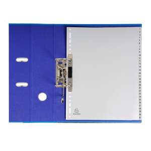 Exacompta A4 maxi regiszter, kék, 1-31 számozott, 120 mikronos műanyag, előre lyukasztott, gyűrűs mappába - Exacompta