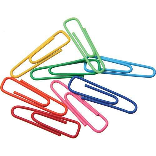 Gemkapocs Centrum 28 mm színes gemkapcsok, 100 db-os dobozban