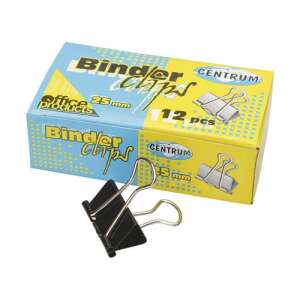 Centrum Iratkapocs - 25 mm - Fekete - 12 db