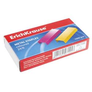 ErichKrause 24/6 színes fém tűzőkapcsok, 1000 darab - Erich Krause