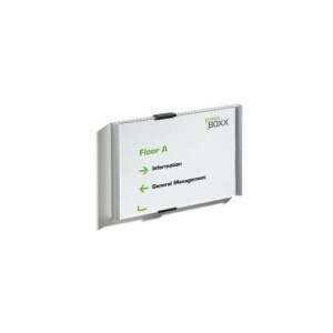 Durable 21x14.85 cm information board with black clips, wall mounted, for office, school, or public spaces - Work Safety