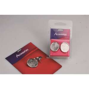 Pébéo ovális fülbevaló alap, 20x25 mm, ródium bevonattal - Pebeo