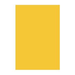 Sárga A4-es méretű dekorgumi lap, 2 mm vastagságú - Pentart