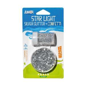 Junior Star Light Ezüst Csillám és Konfetti Szett