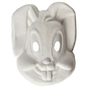 Junior Nyuszi Álarc - Papír - Festhető - 180x253 mm