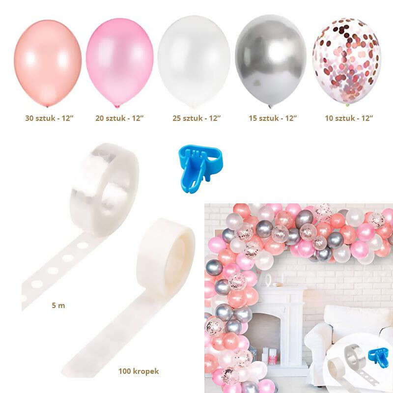 Pink/White Balloon Garland