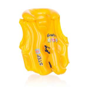 Yellow inflatable swim vest for kids, Step by Step brand, safety vest for swimming lessons - Swim Vest