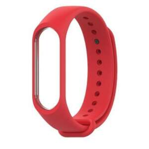 Red silicone strap for Xiaomi Mi Band 5 or Mi Band 6 fitness tracker - Smart watch strap