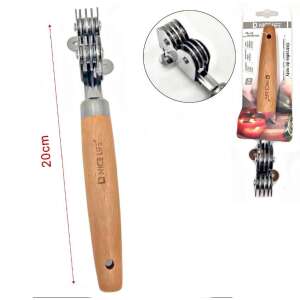 Knife sharpener with wooden handle, stainless steel, 20cm, Nic Life brand - Knife Sharpener