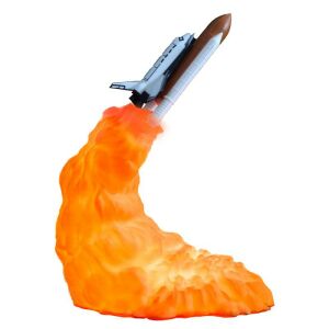 Rakéta Éjszakai Lámpa - Rocket shaped night light on white background - Night Light, Projector